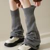 Knitted Long Socks Solid Color Boot Cuffs New Leg Warmers  Kids To Adult