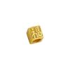 Sand Gold Plated Fortune Enhancing Square Spacer Beads for DIY Jewelry