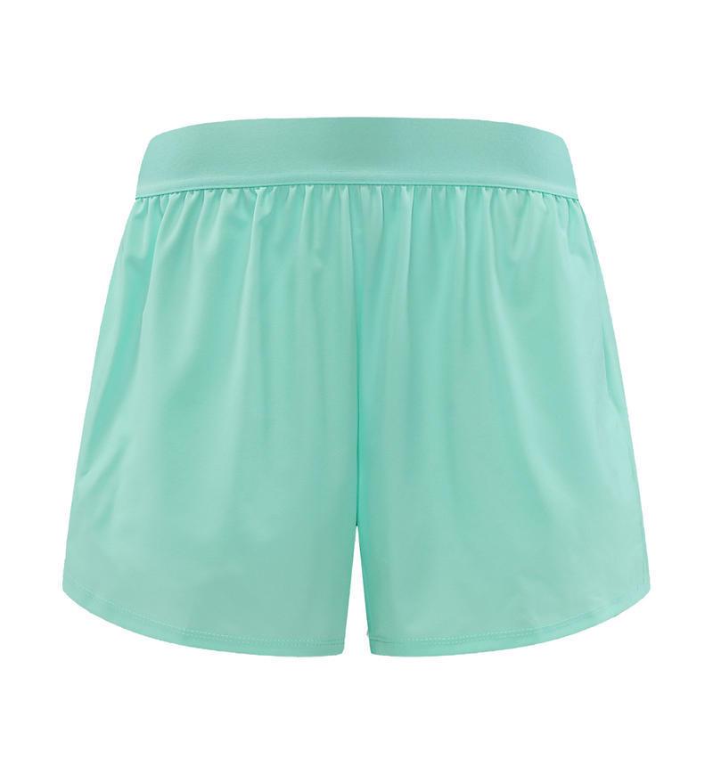 Women's Quick-Dry High Waist Running Shorts - Anti-Exposure, Fake Two-Piece Design with Inner Lining