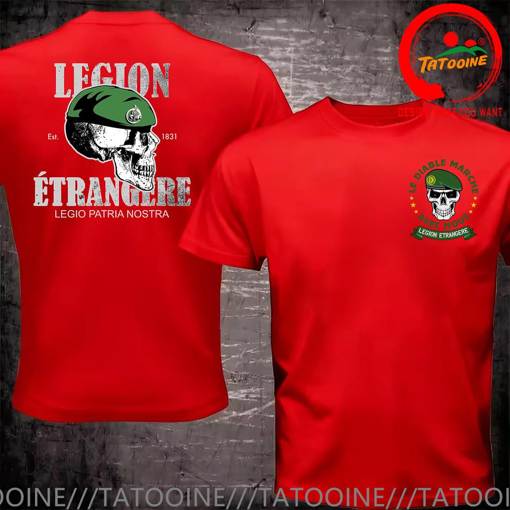 Funny Design Vintage Distressed French Foreign Legion T Shirt Unisex Fashion Trendy Casual Clothing Stylish Tops Tee Shirt Leisure