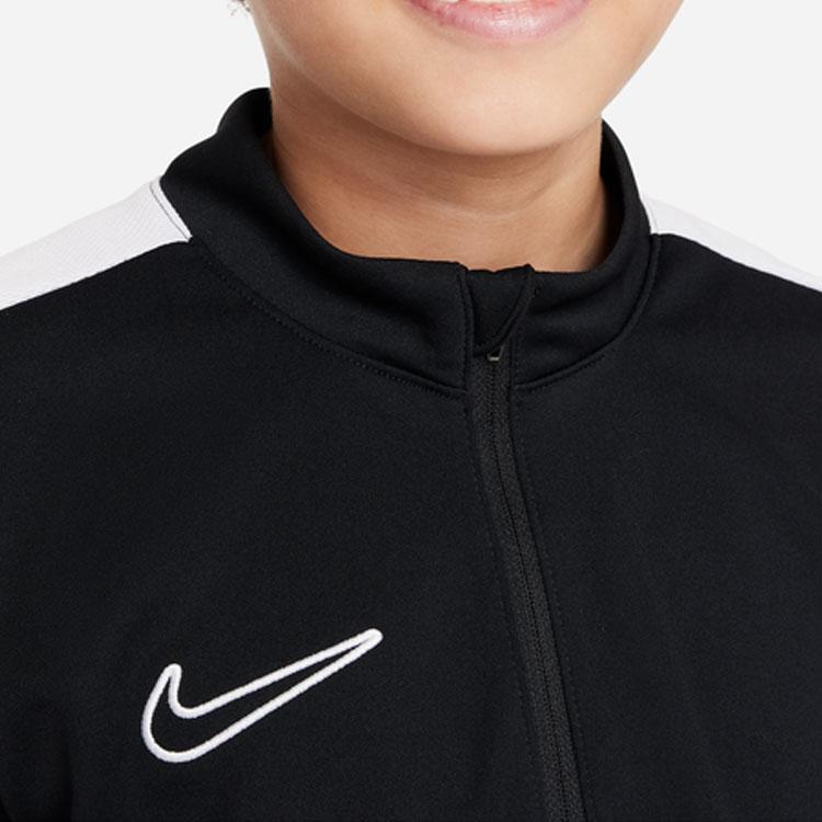 Nike Dri-FIT Color Block Logo Football Training Long Sleeve T-Shirt Kids Tops Black DR1356-010
