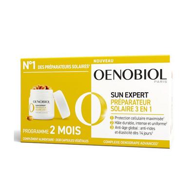 Oenobiol Sun expert Preparatore Solare 3in1 Tripla azione 2x30 capsule