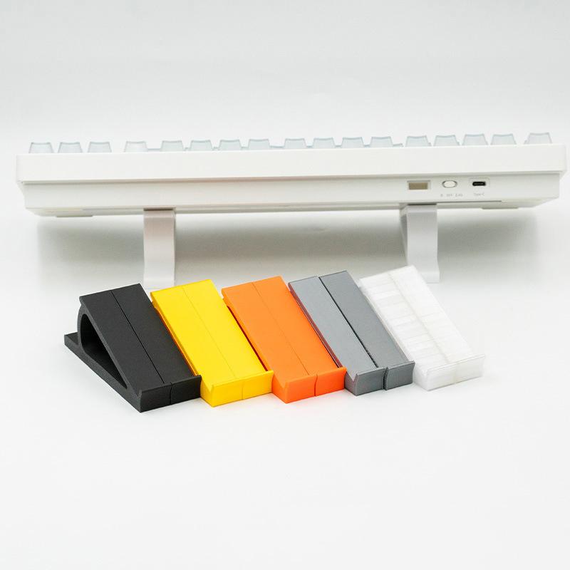 1Pair Portable Keyboard Elevated Stand Plastic Computer Keyboard Riser Raised Keyboard Angle Monitor Holder For Office Home