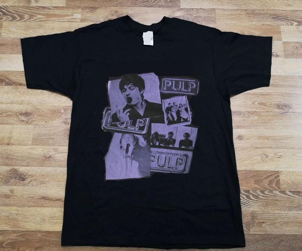 HOT Remake Pulp  Common People  T Shirt 1995 Jarvis Cocker Britpop Tee Unisex T-Shirt L