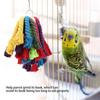 Colorful Cotton Rope Parrot Chewing Toy for Cage Entertainment and Beak Grinding Bird Cage Climbing Tearing Rope Toy