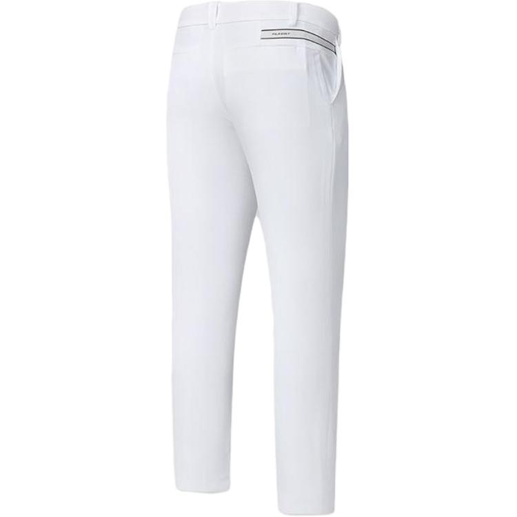 Fila Golf Series Solid Elite Woven Straight Leg Casual Pants Men Bottoms Jade-White A11M415804F-WT