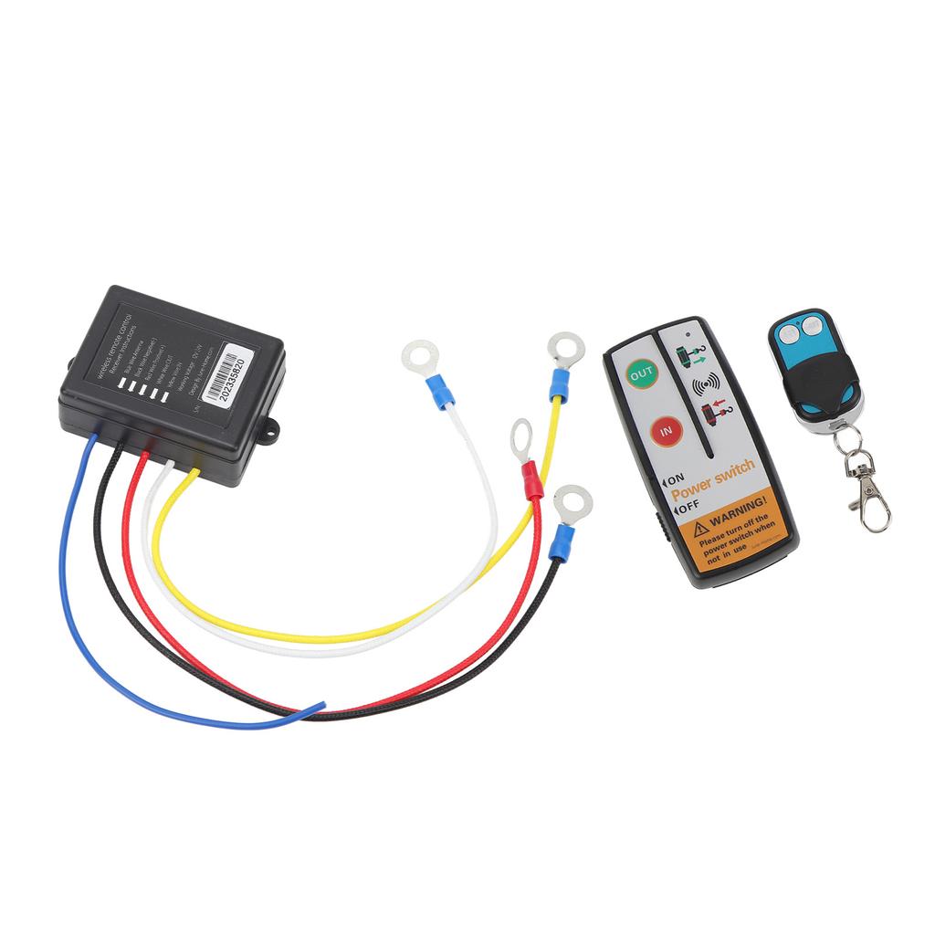 Wireless Winch Remote Control Kit 12V 24V Fast Response 50 Feet Accurate Control with Receiver For Truck ATV SUV