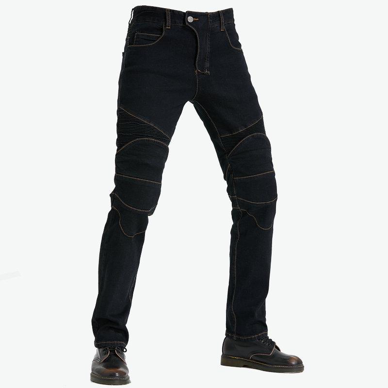 Men's Retro Stretch Motorcycle Jeans – Fall-Proof, Straight-Leg Riding Pants