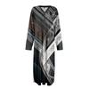 Women's Nightgown Long Loungewear V-neck Nightdress With Pockets
