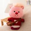 Plush Animal Loopy Soft Short Fur Pp Cotton Filling For Children Dolls Gift