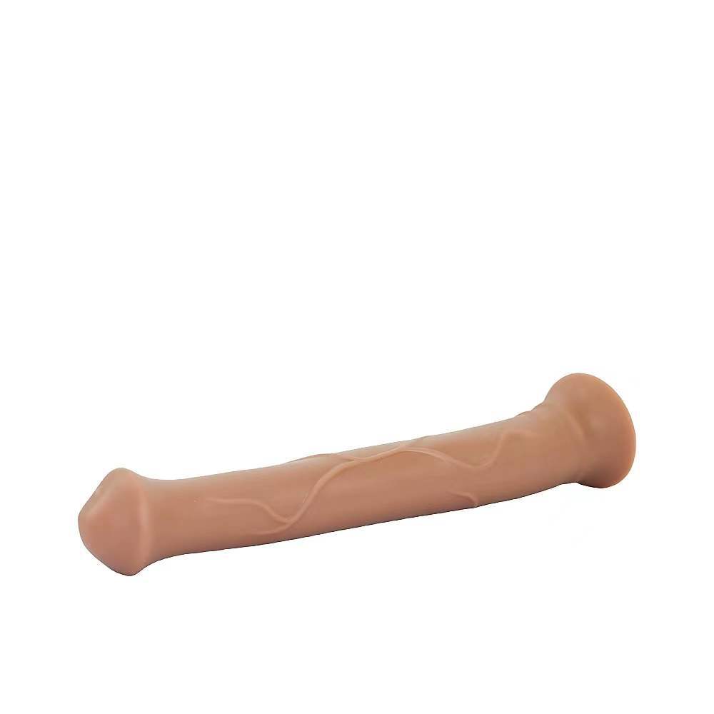 Double Layer Silicone Super Large Size Penis With Anal Plug Development In The Posterior Chamber