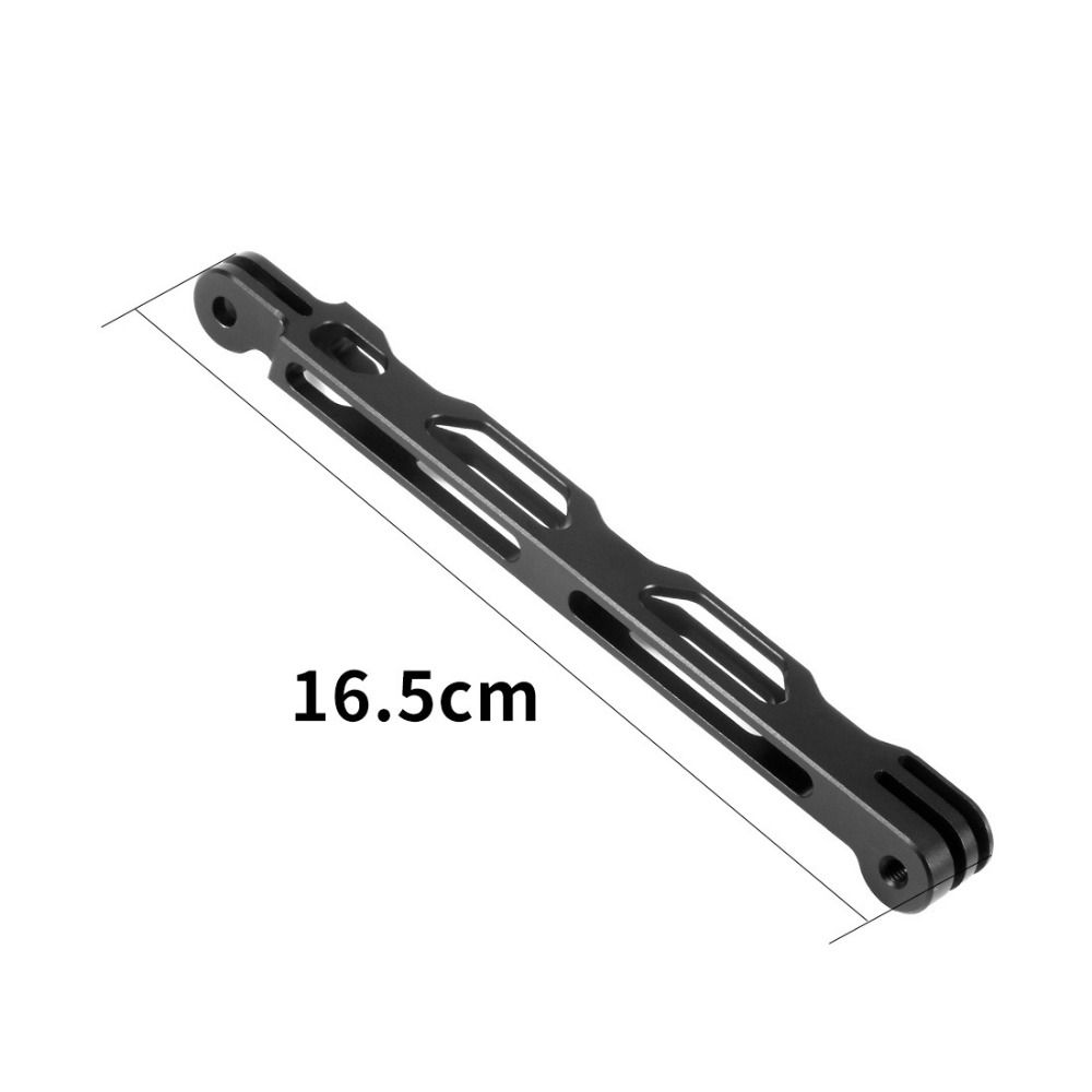 Black Riding Bracket CNC Helmet Arm Selfie Stick for Go Pro/Xiaomi Yi/DJI/insta360