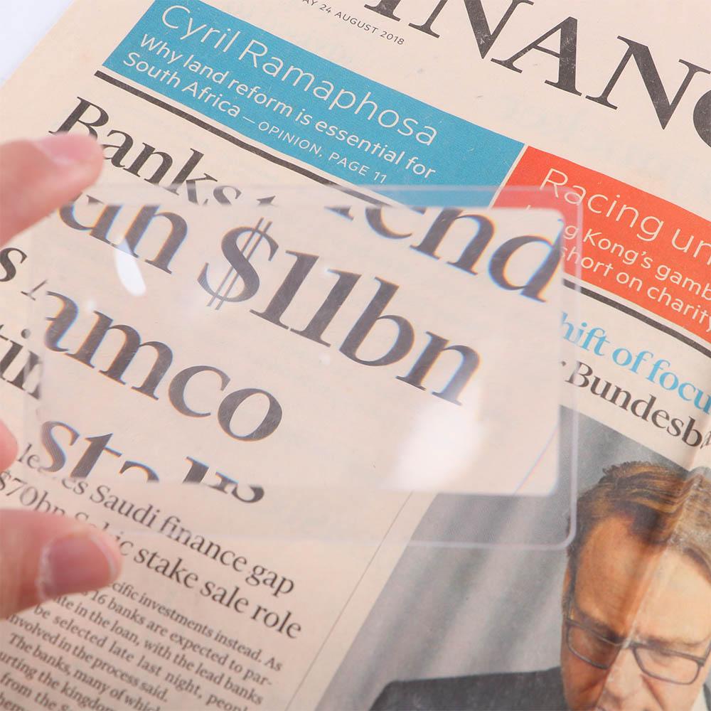 For Reading Newspaper Book Made Of Plastics Magnifiers Fresnel Lens Magnifying Glass Loupe