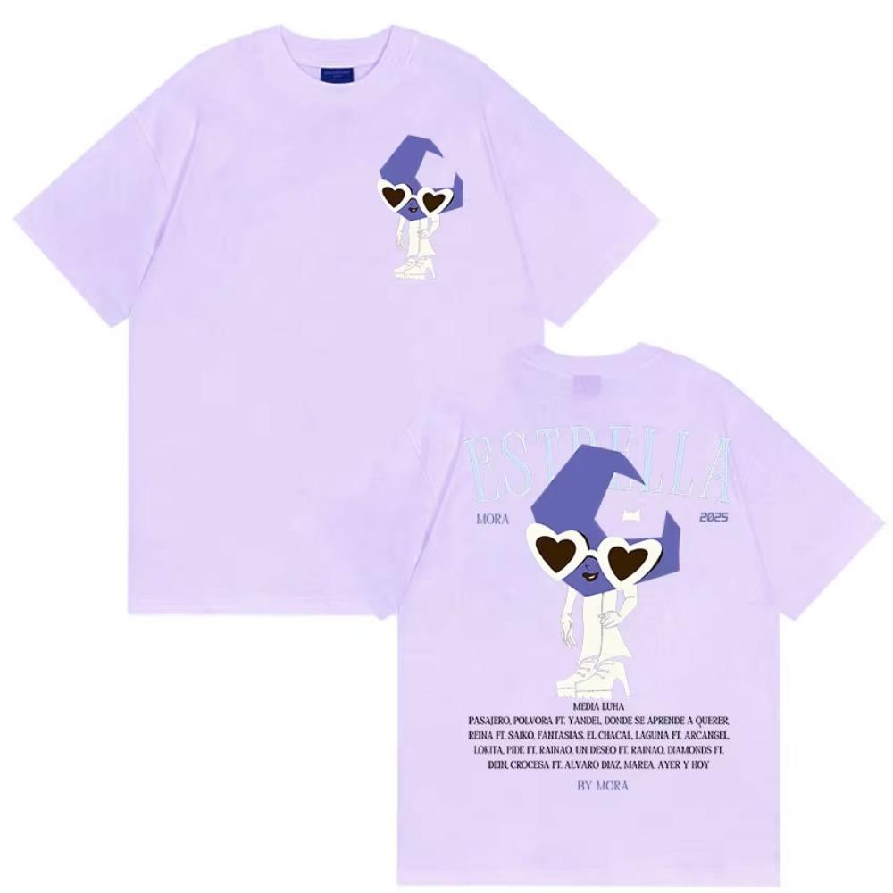 Rapper MORA Album 2025 Merch T Shirt Men's Retro O-Neck  Short Sleeve T-shirts Summer Casual High Quality Fashion T-shirt