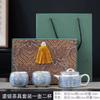 Retro Blue And White 999 Teacup Household Ceramic Silver Tea Single Cup Teacup Kung Fu Tea Set Master Tea Cup