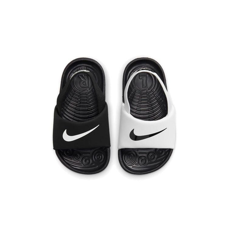 Nike Kawa Slide Athleisure Low Top Toddler Shoes Black White Infant And Toddler DM0974-100