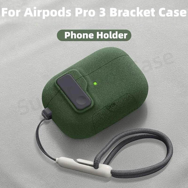 for AirPods Pro 3 Case with Phone Holder For AirPods Pro 3 Case Automatic Magnetic Lock with Cleaning Kit Case for AirPods Pro 3