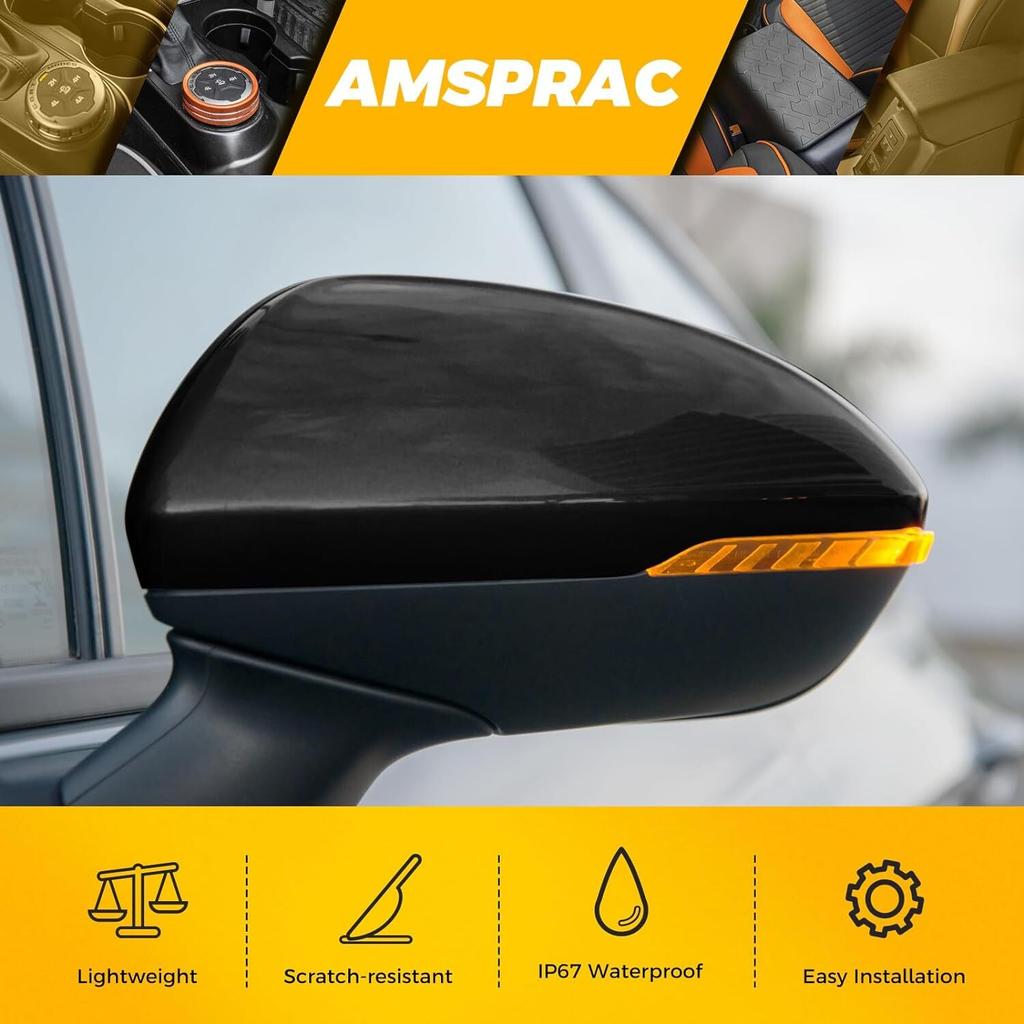 Glossy Black Left Side Mirror Cover Cap For Chevrolet Cruze 2017-2019 #19353645