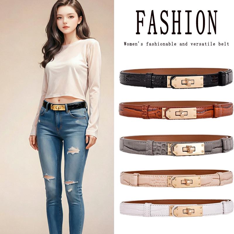 Versatile 2026 Leather Womens Belt For Denim Jeans Korean Fashion Style