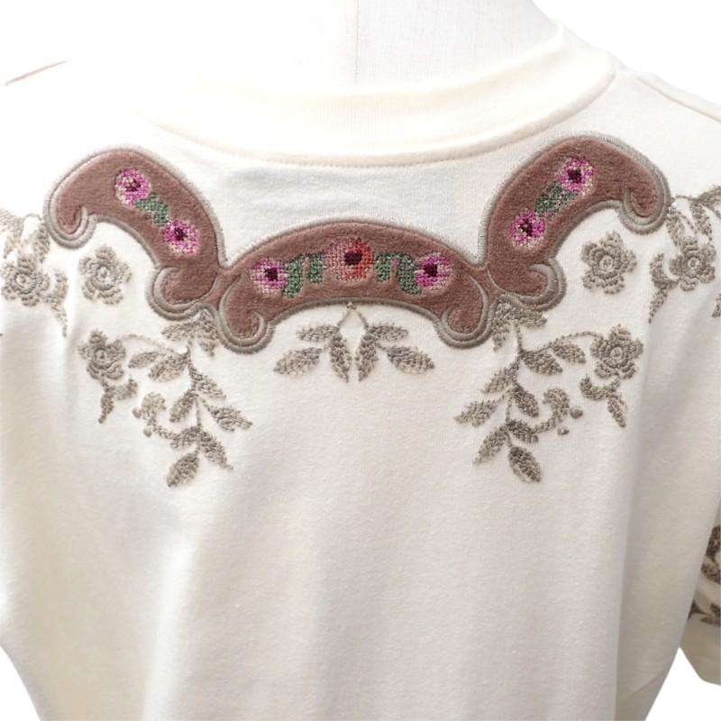 Gucci S Short Sleeve T-shirt Ivory Cotton Women