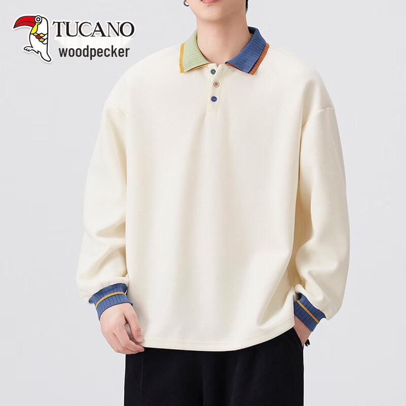 TUCANO Men's Faux Two-Piece Polo Knit Sweater