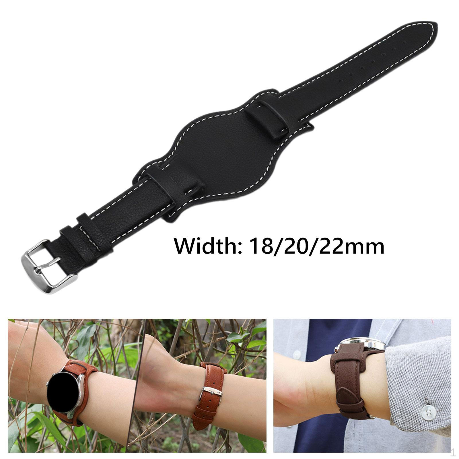 

Ремешок для часов, регулируемый легкий ремешок в винтажном стиле для обслуживания Black Width 1.8cm