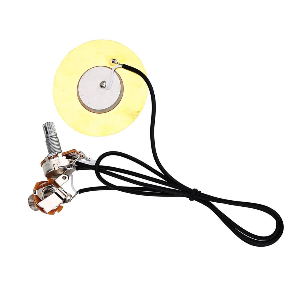 50mm Metal Pickup Piezo Transducer Prewired Amplifier Pick Up for Guitar Accessories