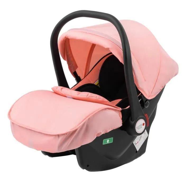 3-in-1 Combined Stroller Car Seat Bassinet Trio Reversible Adjustable High Quality Puncture-Proof Wheels. PINK
