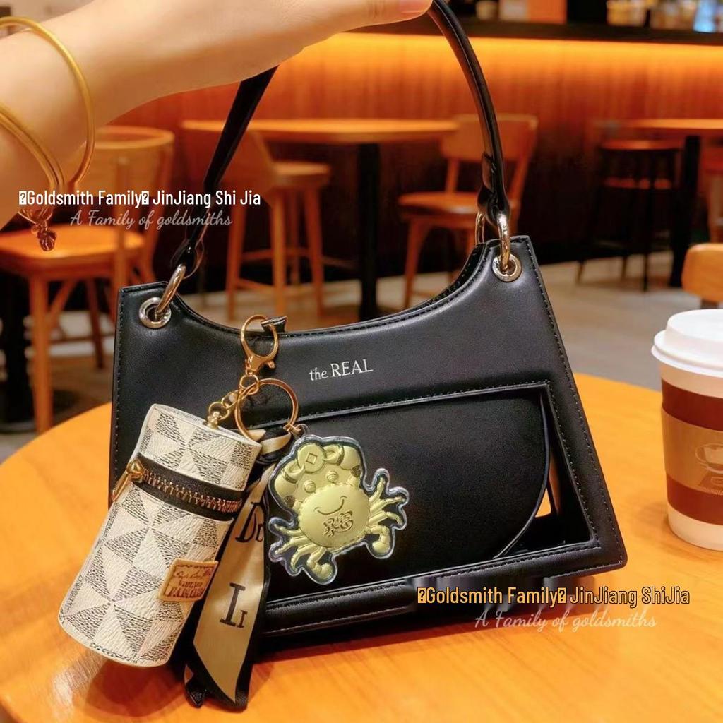999 Pure Gold Money Keychain & Mobile Chain with Crab Bag Pendant for Girlfriend