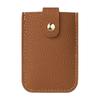 Laminated Concealed Pull-out Business Card Case 4 Card Pockets PU Leather RFID Blocking ID Card Holder Mini Wallets