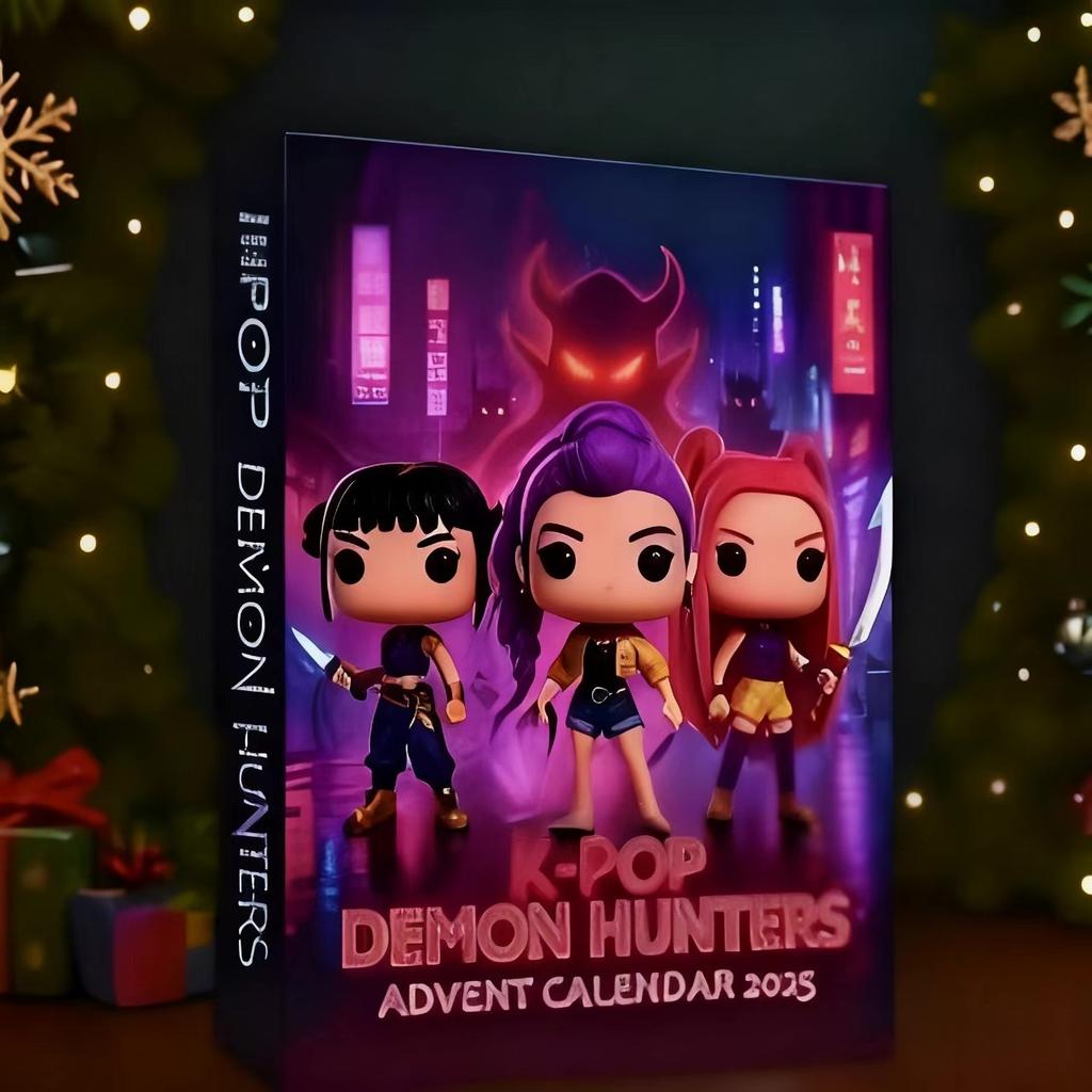 In Stock Christmas Kpop Demon Hunting 24pcs Advent Calendar Surprise Blind Boxes For Halloween Mystery Box Gifts Toys