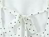 2026 Sweet Polka Dot 2-Piece Set: Slim Fit Backless Crop Top & Low-Waist A-Line Mini Skirt