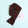Children's Autumn & Winter Warm Knit Scarf, Versatile Solid Color, Korean Style Neck Warmer for Boys & Girls