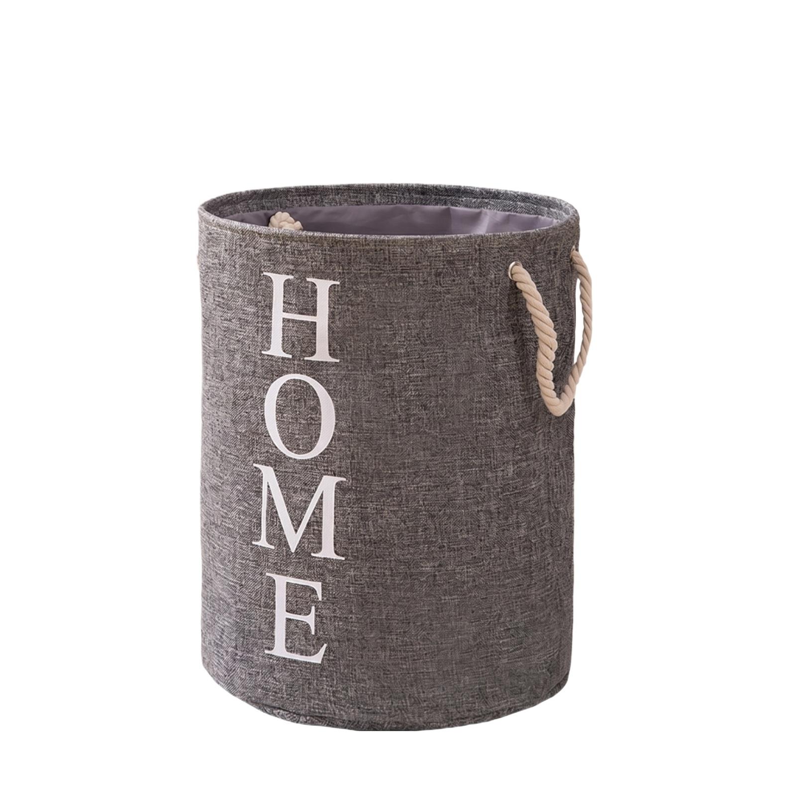 

Large Laundry Hamper with Handles Durable Fabric Storage Basket for Blankets Toys and Clothes Organizer Home Storage Bin one size