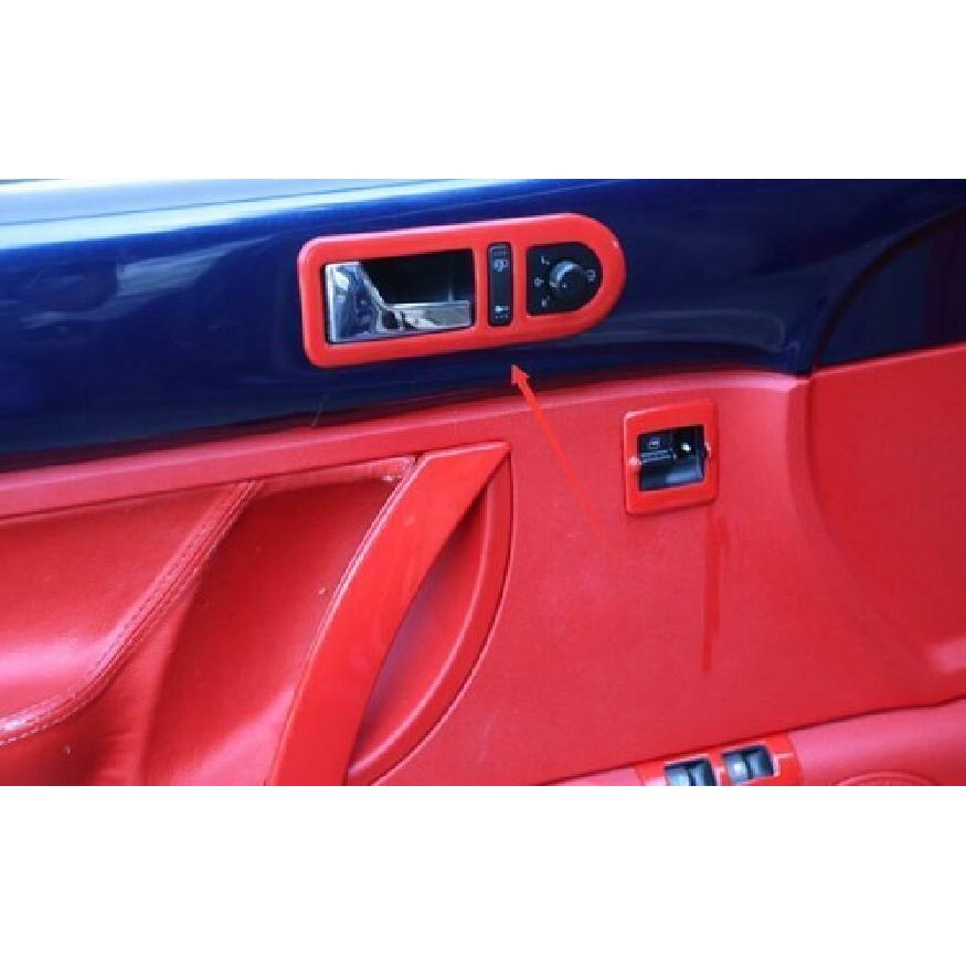 Fit For Volkswagen Beetle 2003-2004 2005 Interior Door Handle ABS Red Cover Trim