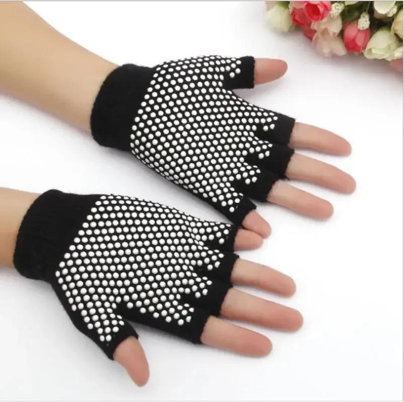 Fashion Solid Color Gifts Autumn and Winter Gloves Work Performance Props Gloves Outdoor Sports Half Finger Gloves Accessories