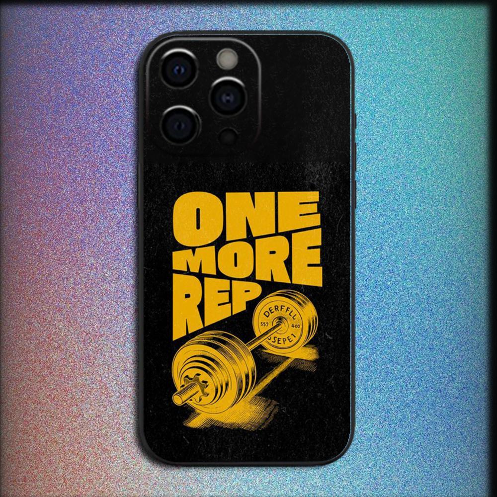 Custodia per Telefono Bodybuilding Palestra Fitness Per iPhone 16,15,14,13,12,11,Pro,X,XS,Max,XR,Plus,Mini Cover Nera Morbida