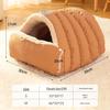 Cozy Winter Cat Bed - Enclosed Down Pocket, Kitten Sleeping Bag Nest, Warm Pet Bed for Dogs.
