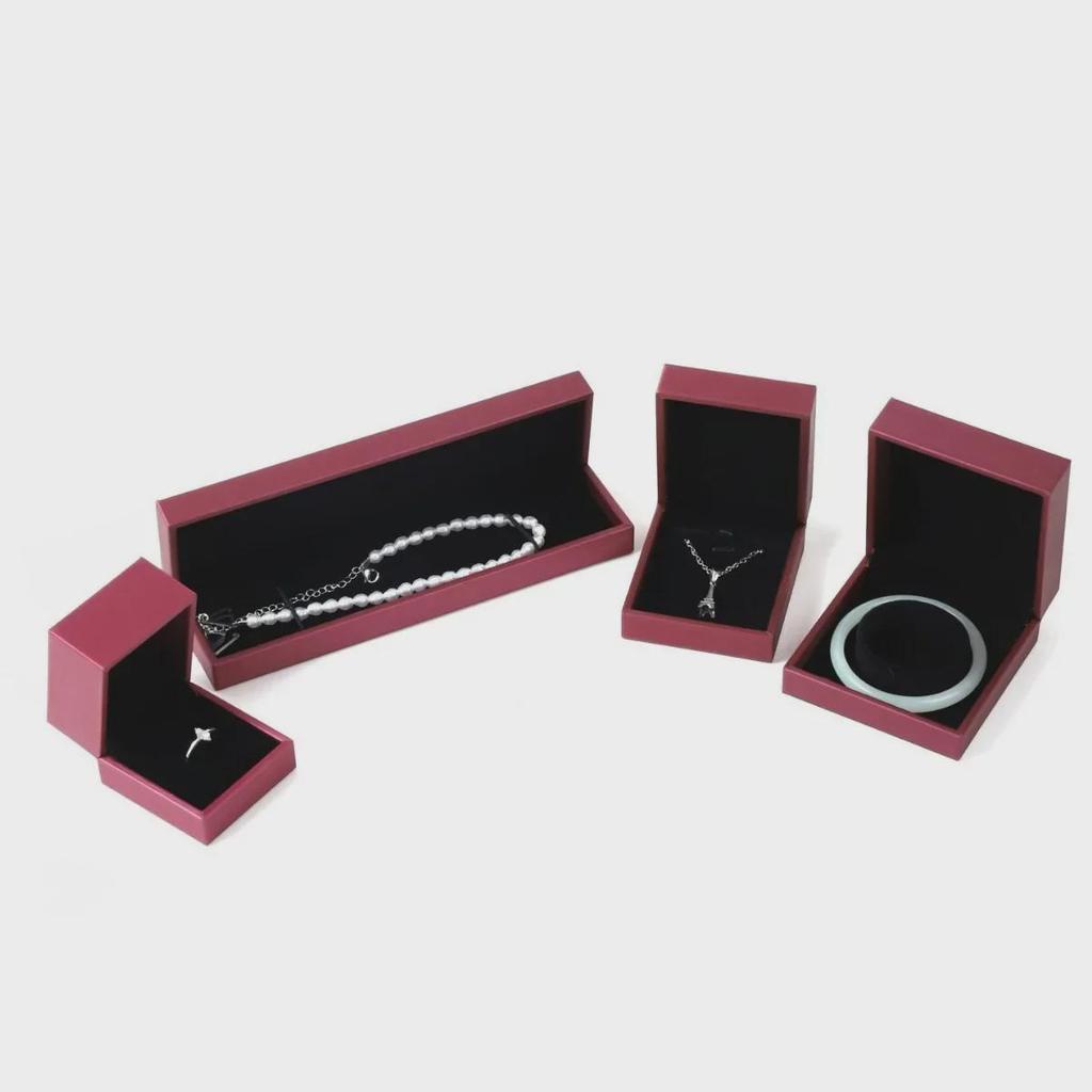 Premium PU Leather Jewelry Storage Box for Rings, Necklaces, and Earrings