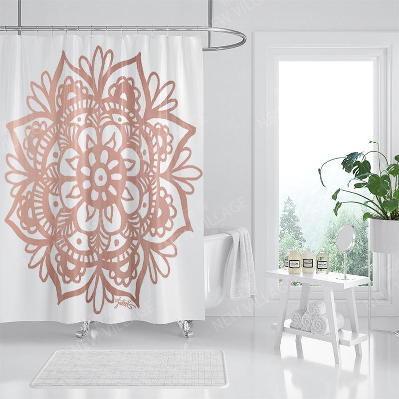 Mandala Corturi de duș din material impermeabil Accesorii pentru perdea de baie Perdea de baie 180x200cm 240*200cm decorațiune boho vintage