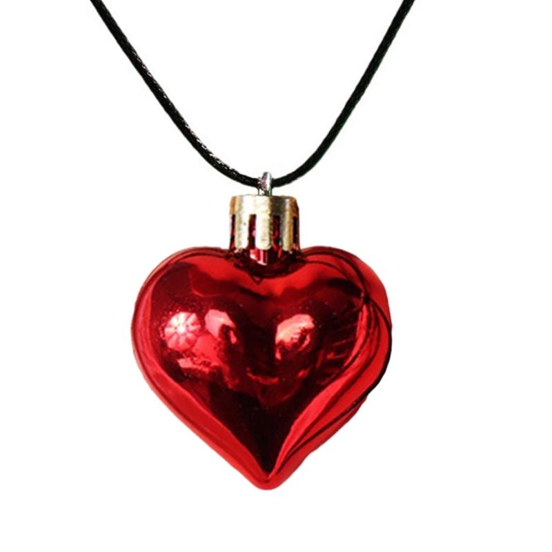 Elegant Long Neck Chain Adjustable Rope Collarbone Chains Electroplate Heart Pendant Neckchain Jewelry for Women Girls