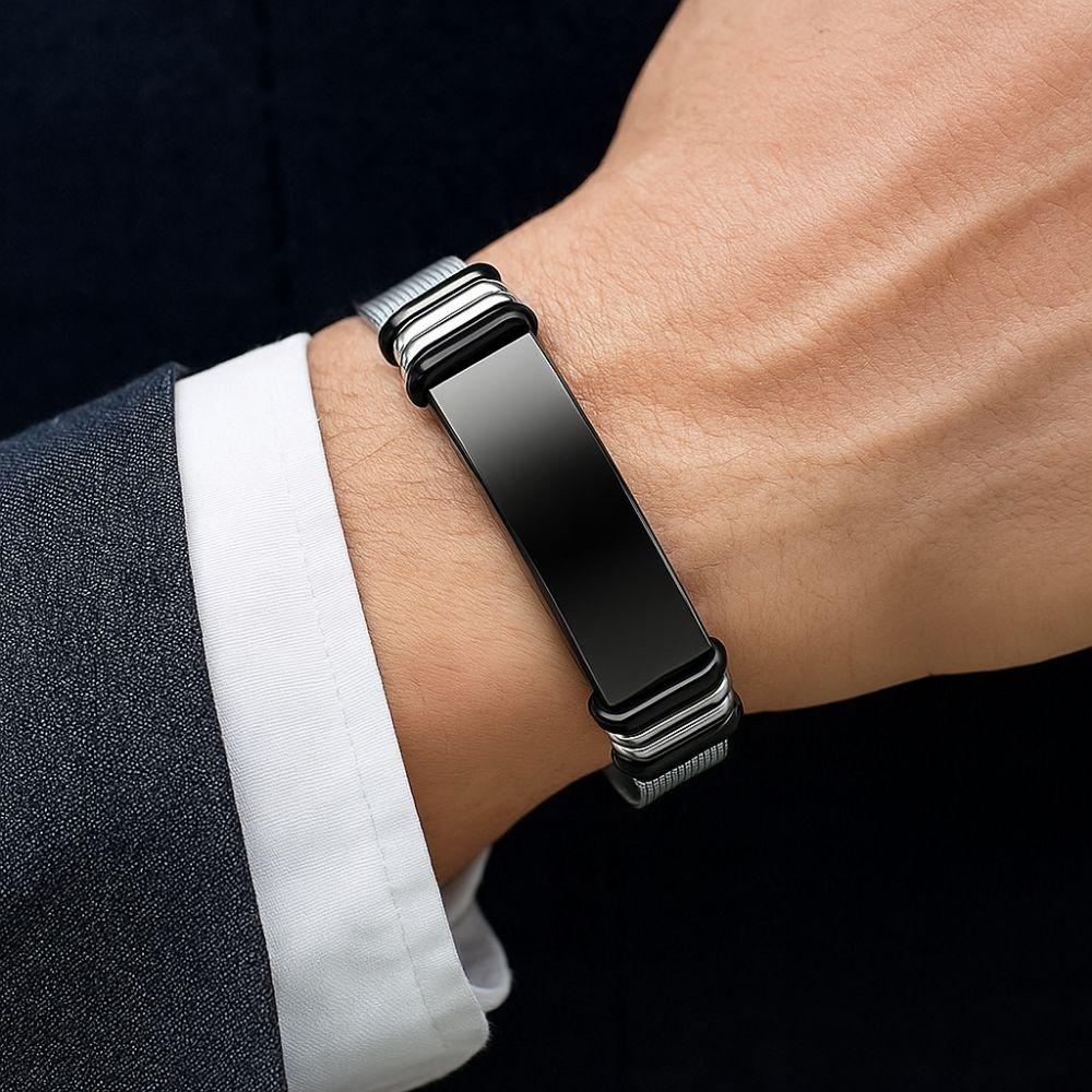 Adjustment Bible Cross Bracelet Net Band Stainless Steel Bracelet  for Men and Women