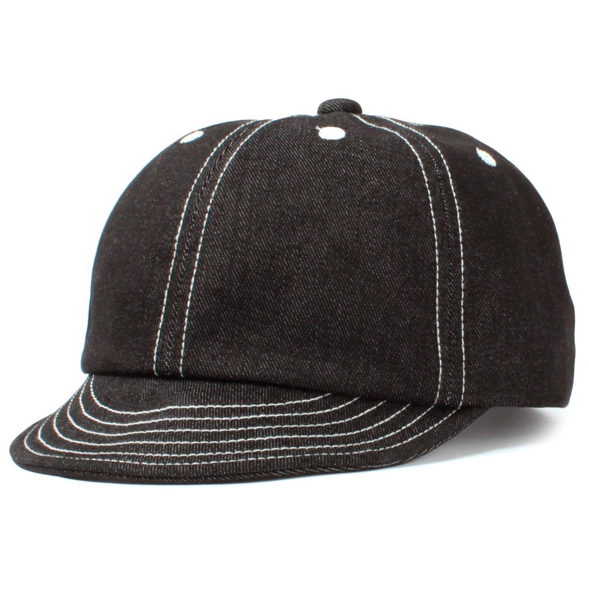 

Umpire Cap Short Brim Denim Ball Cap All Seasons Free Size Big Size Number [Basic Quench] Women s Men s (JP, Size, 62.0 cm, 64.0 cm, Black)