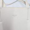 CELINE Vertical Cabas Small 2way Handbag Shoulder Bag Strap Crossbody Genuine Leather White
