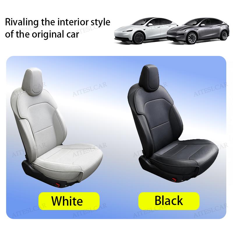 For Tesla Model Y Standard 2026 Ventilation Leather Seat Cover Cushion Wear-resistant Breathability Comfortable Seat Interior