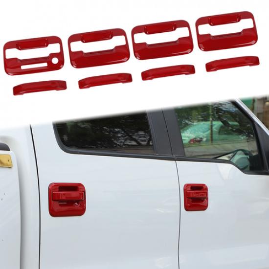 Car Door Handle Door Bowl Cover Trim Kit For 2004-2014 Ford F150 F-150 Crew Cab