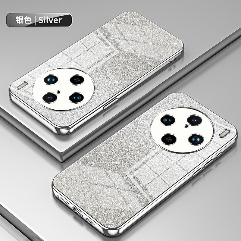 Applicable to VIVO X300Pro electroplating glitter mobile phone case X200 transparent X100 anti-drop X90 protective case