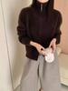 Women's 2026 Autumn/Winter Pure Wool Stand Collar Double Zipper Cardigan Sweater