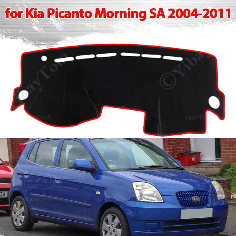 Dash Mat Sun Shade Anti-UV Carpets Car Accessories Car Dashboard Cover for Kia Picanto Morning SA 2004-2011