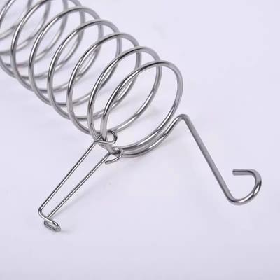 Durable Stainless Steel Bird Feeding Rack Spiral Bite Resistant Parrot Foraging Toy Portable Feeding Hanging Basket Backyard